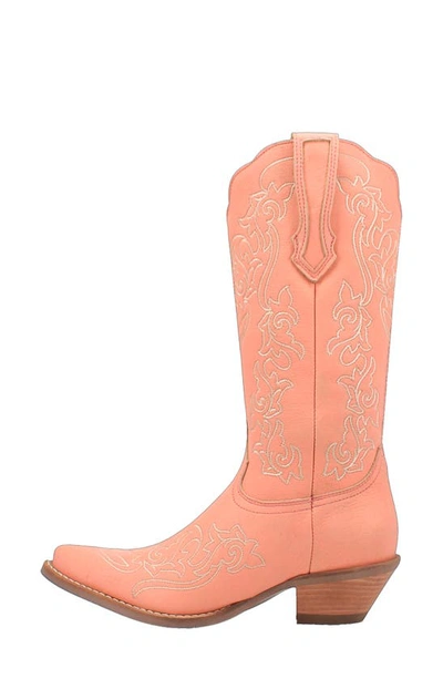 Dingo Flirty N' Fun Western Boot In Peach