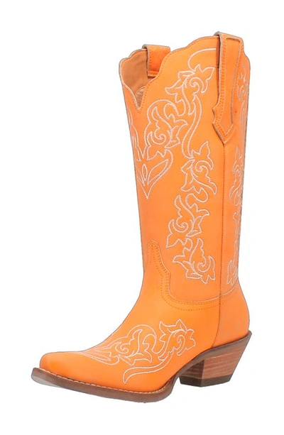Shop Dingo Flirty N' Fun Western Boot In Orange