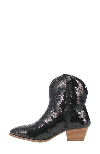 Shop Dingo Bling Thing Sequin Western Bootie In Black