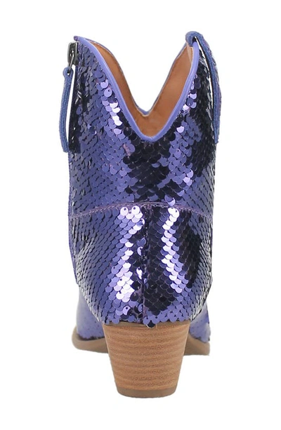 Shop Dingo Bling Thing Sequin Western Bootie In Purple