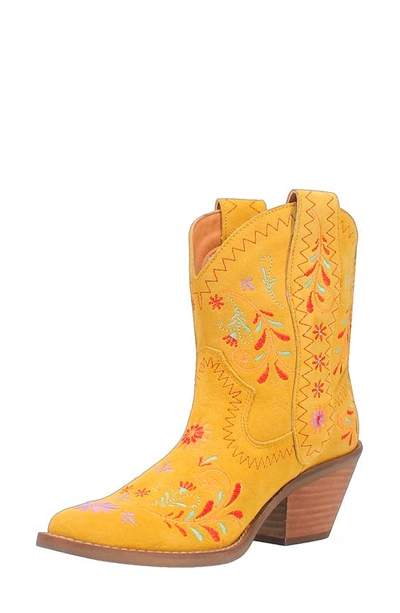 Shop Dingo Sugar Bug Embroidered Western Boot In Yellow