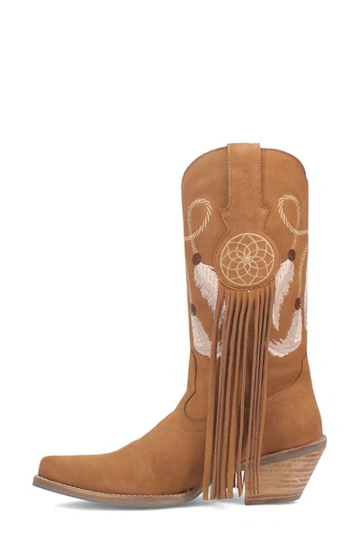 Shop Dingo Day Dream Fringe Embroidered Western Boot In Brown