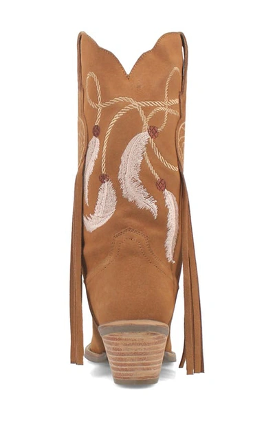 Shop Dingo Day Dream Fringe Embroidered Western Boot In Brown
