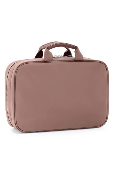 Shop Tumi Madeline Nylon Cosmetics Bag In Light Mauve