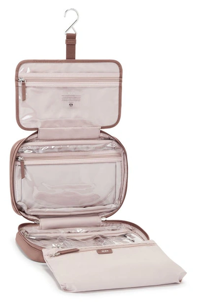 Tumi Madeline Nylon Cosmetics Bag In Light Mauve