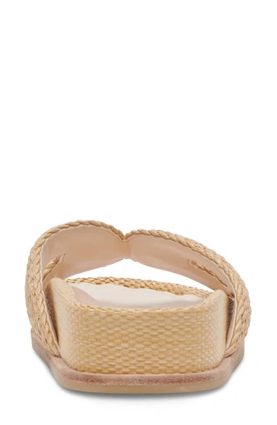 Shop Dolce Vita Selda Raffia Slide Sandal In Lt Natural Raffia