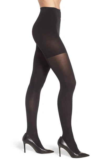 Shop Wolford Tummy 66 Control Top Tights In Black