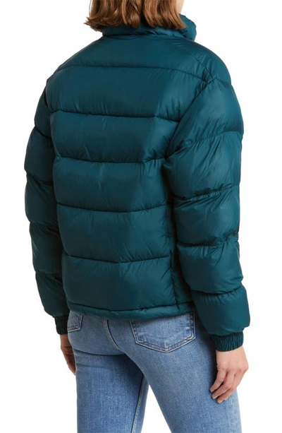 Shop Columbia Pike Lake Ii Water Repellent Insulated Puffer Coat In Night Wave