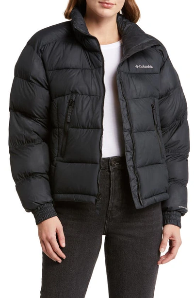 Shop Columbia Pike Lake Ii Water Repellent Insulated Puffer Coat In Black