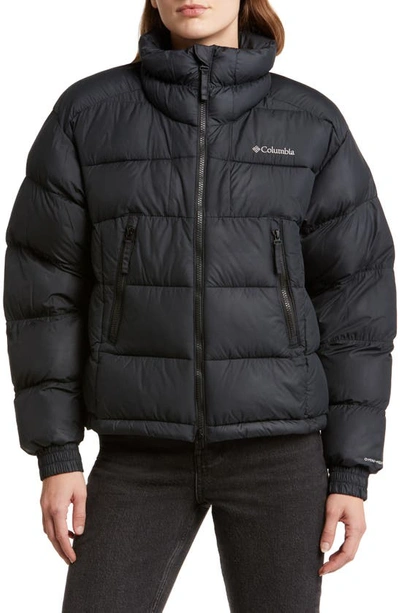 Shop Columbia Pike Lake Ii Water Repellent Insulated Puffer Coat In Black