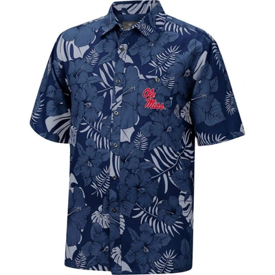Shop Colosseum Navy Ole Miss Rebels The Dude Camp Button-up Shirt