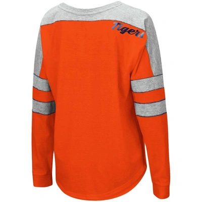 Shop Colosseum Orange Auburn Tigers Trey Dolman Long Sleeve T-shirt