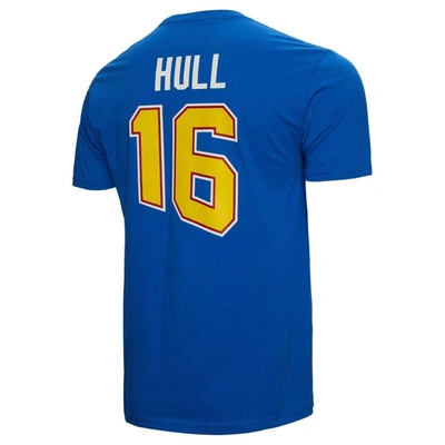 Shop Mitchell & Ness Brett Hull Blue St. Louis Blues  Name & Number T-shirt