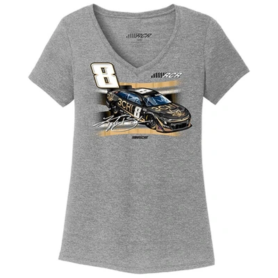Shop Nascar Richard Childress Racing Team Collection Heather Gray Kyle Busch 3chi Car Tri-blend V-neck T-shirt