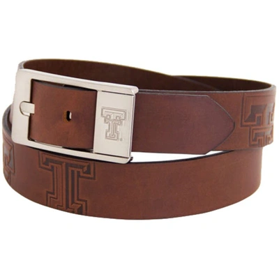 Shop Eagles Wings Texas Tech Red Raiders Brandish Leather Belt In Brown