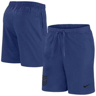 Shop Nike Navy Usmnt Travel Shorts