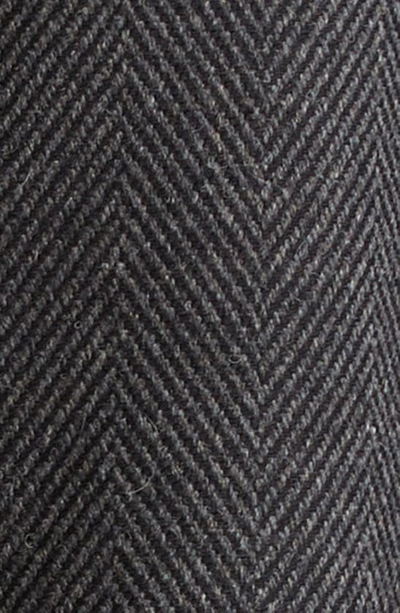 Shop Acne Studios Okilly Wool Blend Herringbone Blazer In Grey/ Black