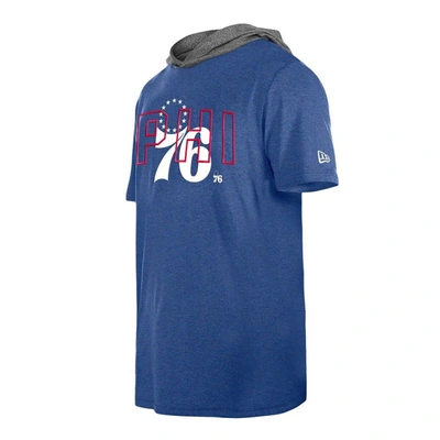 Shop New Era Royal Philadelphia 76ers Active Hoodie T-shirt