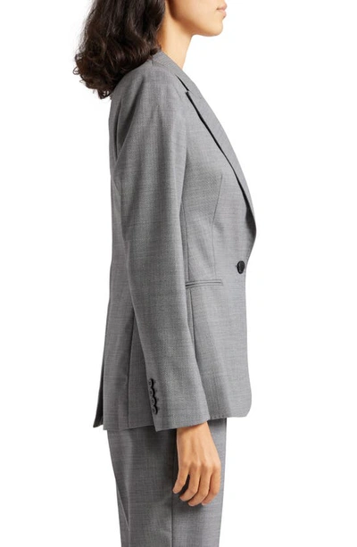 Shop Reiss Layton Wool Blend Blazer In Grey