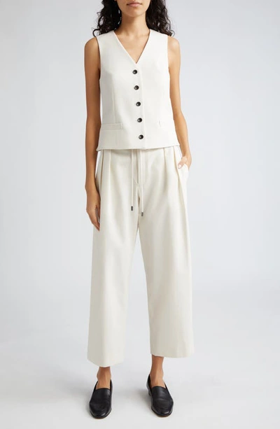 Shop Maria Mcmanus Organic Cotton Tailored Vest In Ivory