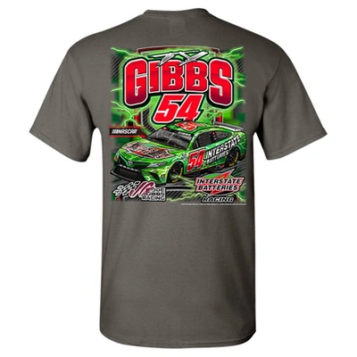 Joe Gibbs Racing Team Collection Charcoal Ty Gibbs Interstate Batteries Car T-shirt In Charcoal