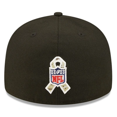 Shop New Era Black Indianapolis Colts 2022 Salute To Service Low Profile 59fifty Fitted Hat