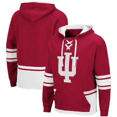 Shop Colosseum Crimson Indiana Hoosiers Lace Up 3.0 Pullover Hoodie