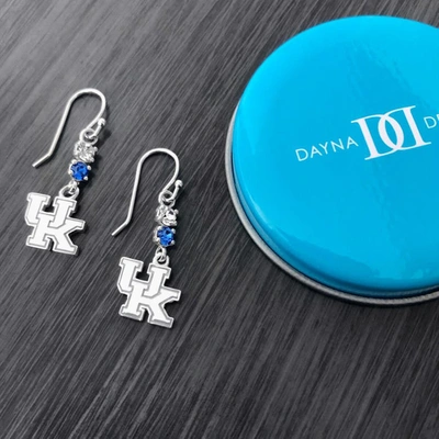 Shop Dayna Designs Kentucky Wildcats Dangle Crystal Earrings In Silver