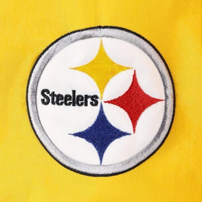Shop Tommy Hilfiger Black/gold Pittsburgh Steelers Bill Full-zip Jacket