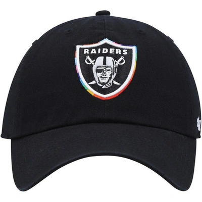 Shop 47 ' Black Las Vegas Raiders Team Pride Clean Up Adjustable Hat