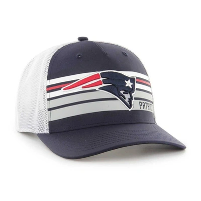 Shop 47 ' Navy New England Patriots Altitude Ii Mvp Trucker Snapback Hat