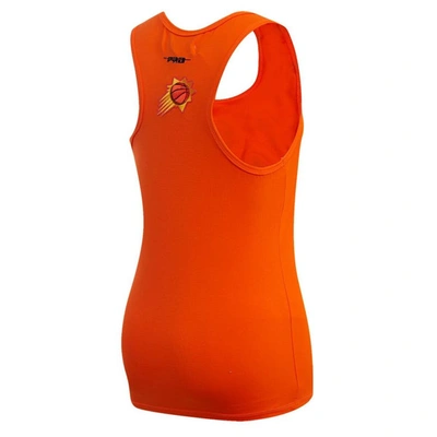 Pro Standard Orange Phoenix Suns Script Tank Top In Orange