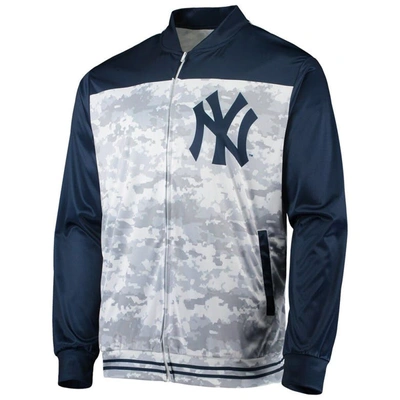 Shop Stitches Navy New York Yankees Camo Full-zip Jacket