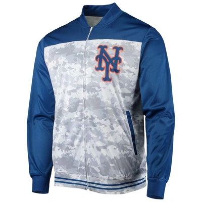 Shop Stitches Royal New York Mets Camo Full-zip Jacket