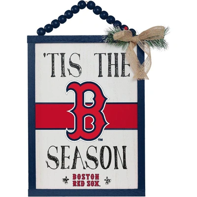 Shop Foco Boston Red Sox 'tis The Season Sign In Navy