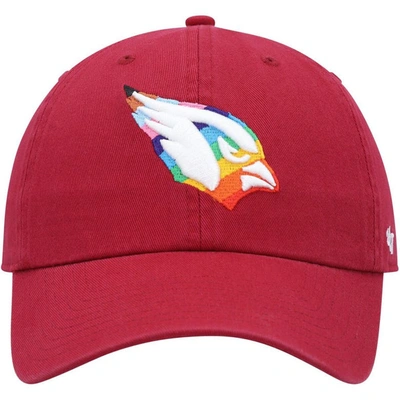 Shop 47 ' Cardinal Arizona Cardinals Pride Clean Up Adjustable Hat
