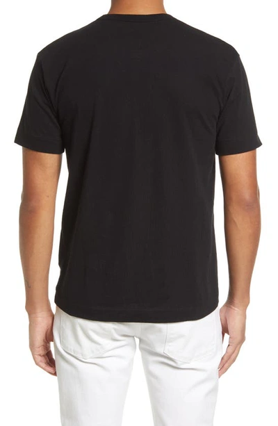 Shop Comme Des Garçons Crewneck T-shirt In Black 1