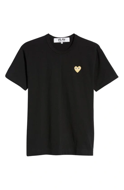 Shop Comme Des Garçons Crewneck T-shirt In Black 1