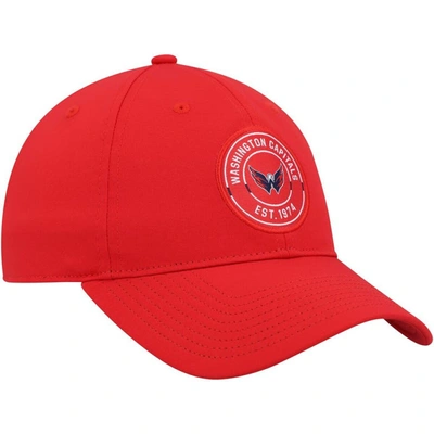 Shop Adidas Originals Adidas Red Washington Capitals Team Circle Slouch Adjustable Hat