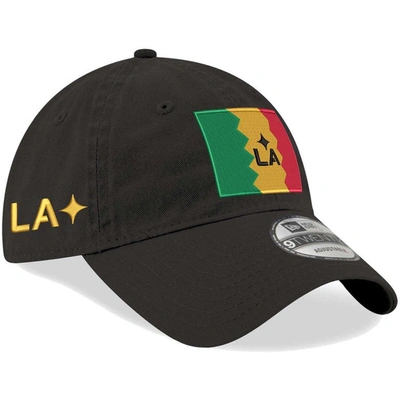 Shop New Era Black La Galaxy Jersey Hook 9twenty Adjustable Hat