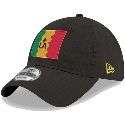 Shop New Era Black La Galaxy Jersey Hook 9twenty Adjustable Hat