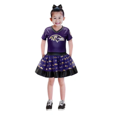 Shop Jerry Leigh Girls Youth Purple Baltimore Ravens Tutu Tailgate Game Day V-neck Costume