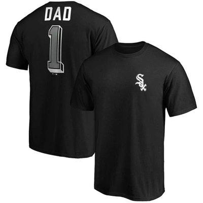 Shop Fanatics Branded Black Chicago White Sox Number One Dad Team T-shirt