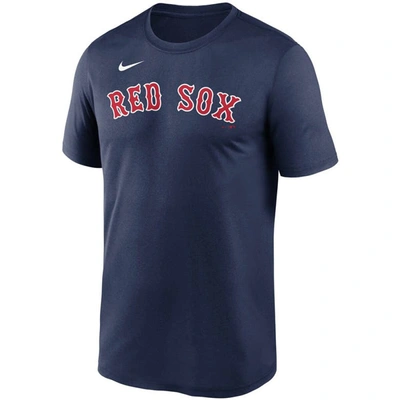 Shop Nike Navy Boston Red Sox Wordmark Legend T-shirt