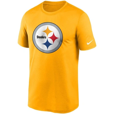 Shop Nike Gold Pittsburgh Steelers Logo Essential Legend Performance T-shirt