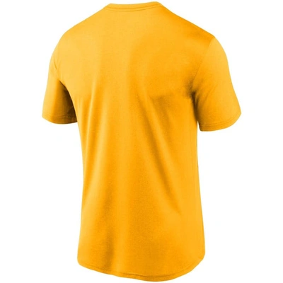 Shop Nike Gold Pittsburgh Steelers Logo Essential Legend Performance T-shirt
