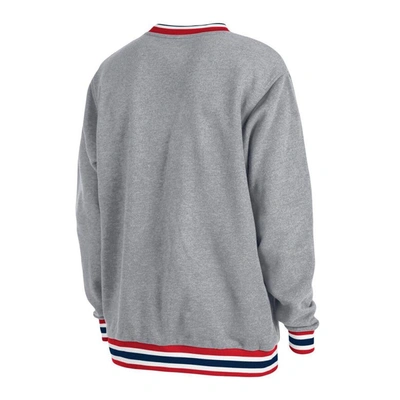 Shop New Era Gray Usmnt Throwback Sweatshirt