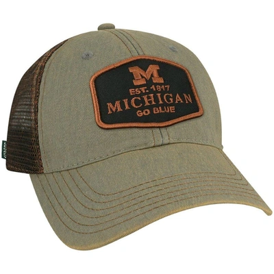 Shop Legacy Athletic Gray Michigan Wolverines Practice Old Favorite Trucker Snapback Hat