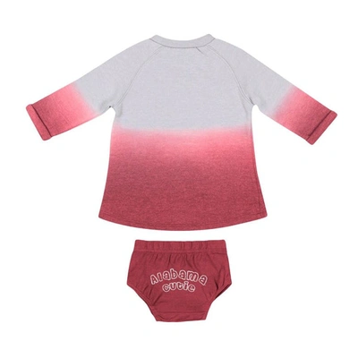 Shop Colosseum Newborn & Infant  Gray/crimson Alabama Crimson Tide Hand