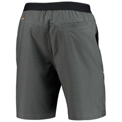 Shop Columbia Heathered Gray Clemson Tigers Twisted Creek Omni-shield Shorts In Heather Gray